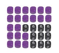 Demeras Dados Coloridos, Dados Sueltos para Juegos Coloridos, 30 Piezas, Forma de Cubo de 6 Caras, Multifuncional, Ligero, Agarre Cómodo para Actividades Educativas