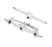 Demeras Eje Trasero Delantero del Coche RC, Conjunto del Eje Trasero Delantero del Coche RC Piezas de Actualización Plateadas de Escala Precisa para 1/10
