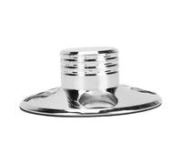 Demeras Estabilizador de Peso Récord Estabilizador de Disco Giratorio de Aluminio Premium para Audiófilos, Tamaño de 3,1", Reducción de Vibración y Mejora del Sonido (Plata)