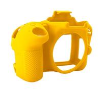 Demeras Funda Protectora de Silicona para Cámara, Funda Ligera para D3300 D3400, Suave Resistente a los Arañazos para Agarre Antideslizante, Compatible con, 12x11x6cm, 1 Paquete (Amarilla)