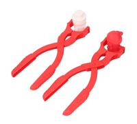 Demeras Herramienta para Hacer Bolas de Nieve, Clip de Herramienta de Bola de Nieve de Playa de Plástico Reutilizable Multifuncional Portátil de 2 Piezas para Niños
