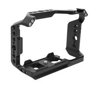 Demeras Jaula de Cámara de Aleación de Aluminio para ZV-E10II con Soporte de Zapata Fría, Orificios para Tornillos de 1/4 Pulgadas y 3/8 Pulgadas para Producción de Películas con Plataforma de Vídeo
