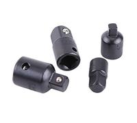 Demeras Juego de Adaptadores de Llave de Vaso de Acero Al Cromo Vanadio de Alta Resistencia, 4 Piezas para Mecánicos Profesionales, 1/2 ", 3/8" y 1/4"