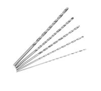 Demeras Juego de Brocas Helicoidales HSS Extralargas de 5 Piezas para Taladrar Profundamente en Madera, Aluminio y Plástico