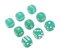 Demeras Juego de Dados de Matemáticas, Agarre Cómodo, Multifuncional, Juego de Dados de 6 Caras de 16mm, Educativo, Resistente a Impactos, Coleccionable