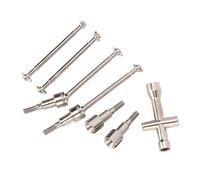 Demeras Juego de Eje de Transmisión RC de Metal para Coche RC de Alta Velocidad SCY 16101PRO, Ejes de Transmisión Delanteros y Traseros de Repuesto Duraderos y Accesorios