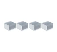 Demeras Kit de Disipador de Calor con Aletas de Refrigeración de Aluminio, 4 Uds. Para Módulo Electrónico de CPU, Disipación de Calor Eficiente, 60x60x39mm (Sin adhesivo)