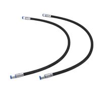 Demeras Manguera de Válvula de Interruptor de Excavadora Interfaz de 1/4" de Alta Resistencia Fácil Instalación Manguera de Conexión de Válvula de Acelerador de Excavadora 32" de Longitud 2 Piezas