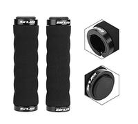 Manillar de Bicicleta Grips Antideslizante Cómodo Manillar de Esponja para Mountain Bike Road Bike Bar(Negro)
