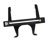 Demeras Medidor de Reinicio de Frenos, Combinación de Doble Escala, Rango de 6.5-14.25", Configuración sin Esfuerzo, Medidor de Reinicio de Frenos Multifuncional para Reparaciones