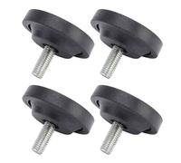 Demeras Niveladores de Muebles con Tornillos Resistentes a los Arañazos Diámetro 58 Mm Patas Niveladoras para Muebles Robusto Paquete de 4 Rosca M10 para Pisos de Madera