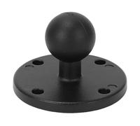 Demeras Placa Adaptadora AMPS de Metal, Adaptador AMPS de Montaje en Bola de 4 Orificios, Amperaje, Aleación de Aluminio y Caucho para Base de Taladro