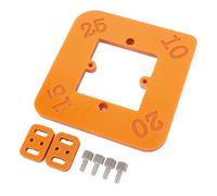 Demeras Plantilla de Radio de Esquina Redonda Tablero Sintético Versátil Resistente Alta Resistencia Antidesgaste Tablero de Madera Herramienta Auxiliar de Corte por para Corte en ángulo