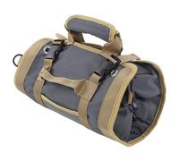 Demeras Portaherramientas para Colgar, Bolsa Enrollable para Herramientas, Tela Oxford de Doble Capa para Llave (Gris)