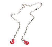 Demeras RC Crawler Tow Hook Metal RC Trailer Tow Hooks Accesorios con Cadena para SCX10 D90 1 : 10 RC Crawler Climbing Car