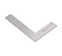 Demeras Regla de ángulo Recto, Herramienta Cuadrada en Forma de L de Metal para Medición Precisa en Carpintería de Construcción, 150x100mm