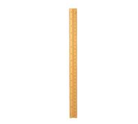 Demeras Regla de Escala Arquitectónica, Herramienta de Dibujo Triangular Multifuncional de Aluminio Resistente de 30cm para Ingenieros y Arquitectos (Oro)