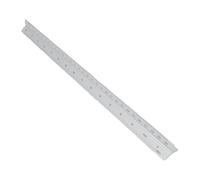 Demeras Regla de Escala Arquitectónica, Herramienta de Dibujo Triangular Multifuncional de Aluminio Resistente de 30cm para Ingenieros y Arquitectos (Plata)