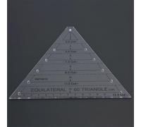 Demeras Regla Triangular Acrílica, Herramienta Duradera de Alta
