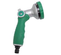 Demeras Rociador de Manguera de Agua, Boquilla Rociadora de Manguera de Agua de Metal Multifuncional de 6 Patrones para Lavado de Autos