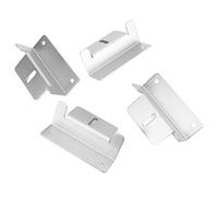 Demeras Soporte Z de Montaje Solar Soporte de Aleación de Aluminio Impermeable para Cubierta de Yate RV 4 Unidades