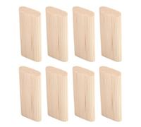 Demeras Tacos Ranurados de Madera, Conexión Firme, Alta Resistencia, 100 Tacos de Madera Planos y Delgados, Mano de Obra Fina para Hacer Manualidades