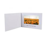 Demeras Tarjeta de Felicitación de Vídeo LCD de 10 Pulgadas, Reproducción de Sonido HD 720P para Bodas, Cumpleaños, Ideal para Varios Eventos