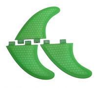 Demeras FCS Thruster Fin Set Tabla de Surf Aleta Verde FCS G3 G5 G7 Aletas de Surf Tabla de Surf Fibra de Vidrio Tri Set Thruster(G5)