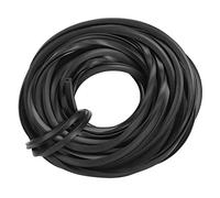 Demeras Tira de Goma Invernadero Sello de Goma Acristalamiento Sellos de Goma Accesorios Negros para Sellado de Vidrio(10metres)