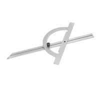 Demeras Transportador Ajustable Regla de ángulo de Acero Al Carbono de Alta Precisión para Aficionados a la Carpintería 200 X 400 Mm