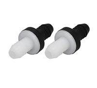 Demeras Válvula de Retención de Agua de 1 Vía Plástico de Alta Adsorción 2 Piezas Prevenir la Válvula de Retención de Reflujo de Aire para Bomba de Aire de Acuario Gas (CDAV6)