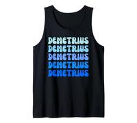 Demetrius Retro Name Stack Design Camiseta sin Mangas