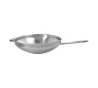 Demeyere Apollo 7 Wok fondo plano 32 cm, 18/10 Acero inoxidable, Plata
