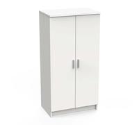 Habitdesign Mesa Consola Desplegable, Mesa Auxiliar o de Cocina, Modelo Tavolo, Acabado en Blanco Artik y Gris Cemento, Medidas: 120 cm (Ancho) x 73,5 cm (Alto) x 70 cm (Fondo)