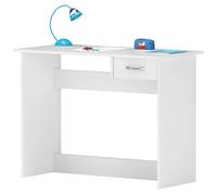 Demeyere Escritorio Mesa De Estudio Juvenil 100 Cm, Blanco, Para Ordenador, Habitación Infantil
