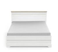 Demeyere Lit 160x200 Moderne 2 Tiroirs, Blanco