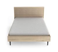 Demeyere Lit Adulte 2 Places Saigon au Style Travaillé Format Adaptable 140x190 / 200 cm Fabrication Française