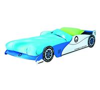 Demeyere Lit Enfant Voiture Garcon/Grand Prix, Madera, BLU