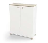 Demeyere Mueble de Almacenamiento para salón, 2 Puertas abatibles, Fabricado en Francia, marrón, L 79,7 x P 35,1 x H 104,2 cm