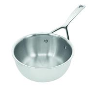 Demeyere sartén de inducción Essential 5 - Sartén Inox para el horno - Salteadora cónica en acero inoxidable con 5 capas - 30 años de garantía de calidad - Ø 20 cm