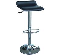 Demeyere Tabouret de Bar “Dan” - Syle Tendance - Noir Mat - Assise Confortable - Meuble