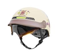Demi-casque De Moto | Casque De Cyclisme Avec Pare-soleil Et Système À Dégagement Rapide | Casque Léger Et Confortable Pour Hommes Et Femmes, VTT, Cruiser, Vélo, Montagne, Skateboard, Scooter, Cyclism