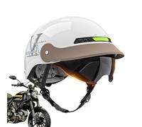 Demi-casque De Moto | Casque De Cyclisme Avec Pare-soleil Et Système À Dégagement Rapide | Casque Léger Et Confortable Pour Hommes Et Femmes, VTT, Cruiser, Vélo, Montagne, Skateboard, Scooter, Cyclism