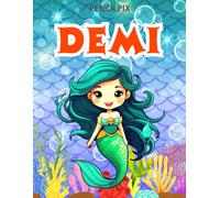 Demi: Personalized Coloring Book For Demi: Mermaid Coloring Book for Girls Ages 4-8 | Magical Underwater Adventure with Mermaids, Dolphins & Ocean ... Halloween, Thanksgiving and All Occasions)