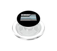 Demiboy Definition Hombre & Agender Bandera de Color Orgullo PopSockets PopGrip para MagSafe