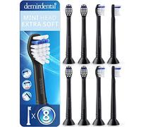demirdental Cabezales de cepillo de dientes mini extra suaves compatibles con cabezales de cepillo de dientes Philips Sonicare, cabezales de cepillo muy suaves y pequeños para dientes muy sensibles,