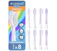 demirdental cabezales para Philips Sonicare Kids, cabezal para niños, para los primeros dientes permanentes, niños de 7 a 10 años, equivalente a HX6048 HX6043, lila, set de 8