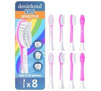 demirdental cabezales para Philips Sonicare Kids, cabezal para niños, para los primeros dientes permanentes, niños de 7 a 10 años, equivalente a HX6048 HX6043, magenta, set de 8