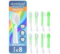 demirdental cabezales para Philips Sonicare Kids, Compact Mini para dientes de leche, niños de 3 a 6 años, equivalente a HX6038 HX6033, verde, set de 8