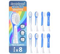 demirdental cabezales para Philips Sonicare Kids, Compact Mini para dientes de leche, niños de 3 a 6 años, equivalente a HX6038 HX6033, azul oscuro, set de 8